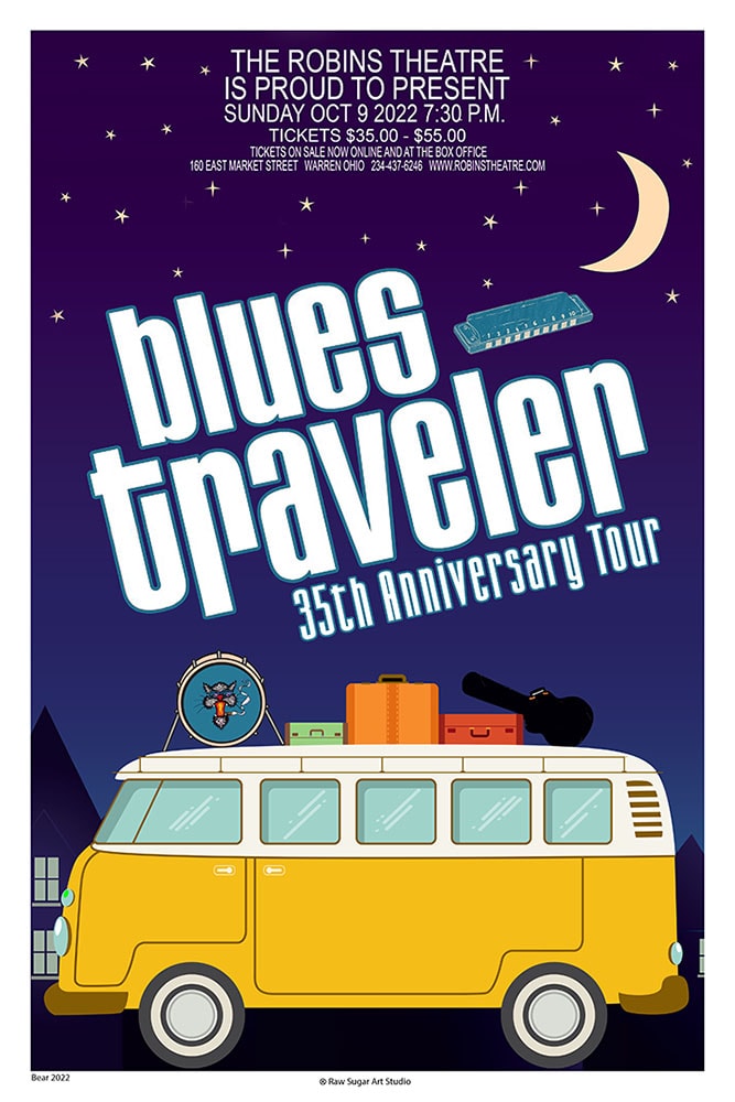 Blues Traveler 35th Anniversary Tour 2022 Robins Theatre Warren