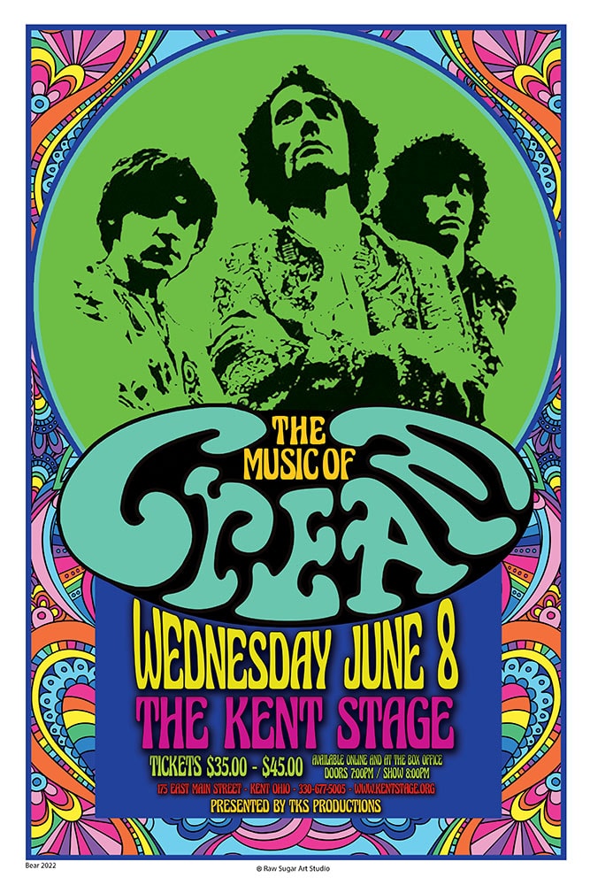 The Music of Cream Wednesday June 8 2022 Kent Stage