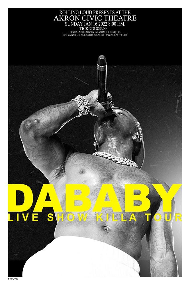 DaBaby Live Show Killa Tour 2022 Akron Civic Theatre