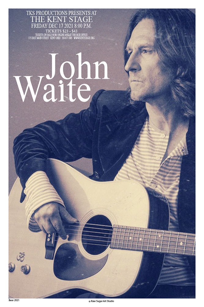 John Waite 2021 Kent Stage TKS Productions acoustic guitar blue-gray portrait