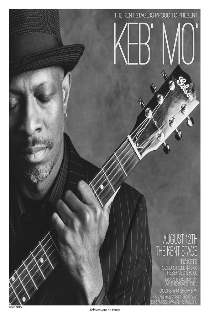 Keb' Mo' 2015 Kent Stage Concert Poster