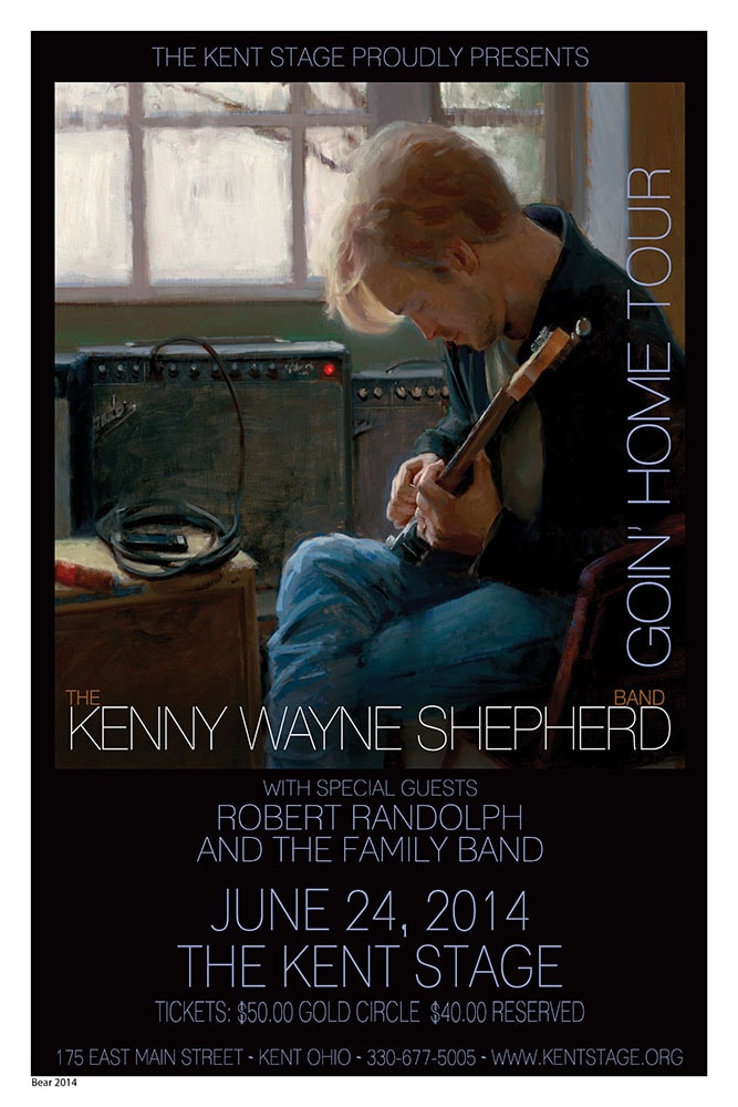 Kenny Wayne Shepherd 2014 Kent Stage Concert Poster