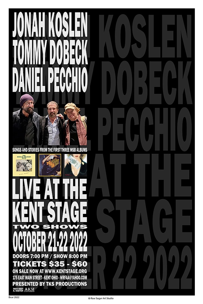 Koslen Dobeck Pecchio 2022 Kent Stage Concert Poster