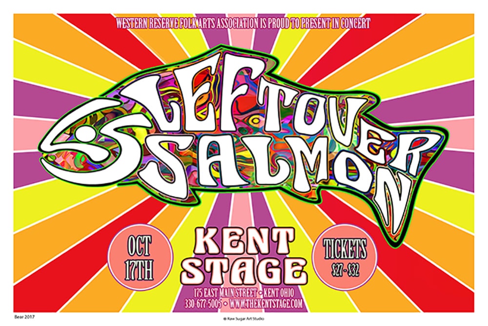 Leftover Salmon 2017 Kent Stage Concert Poster