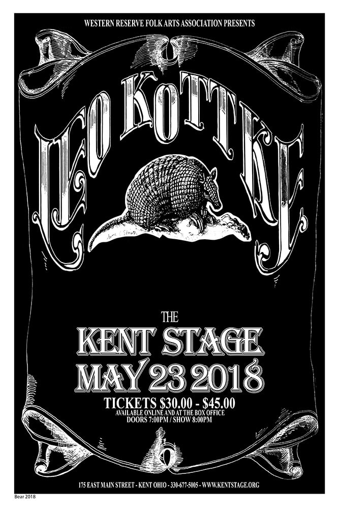 Leo Kottke 2018 Kent Stage Concert Poster