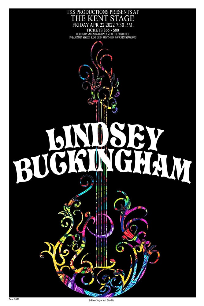 Lindsey Buckingham 2022 Kent Stage Concert Poster
