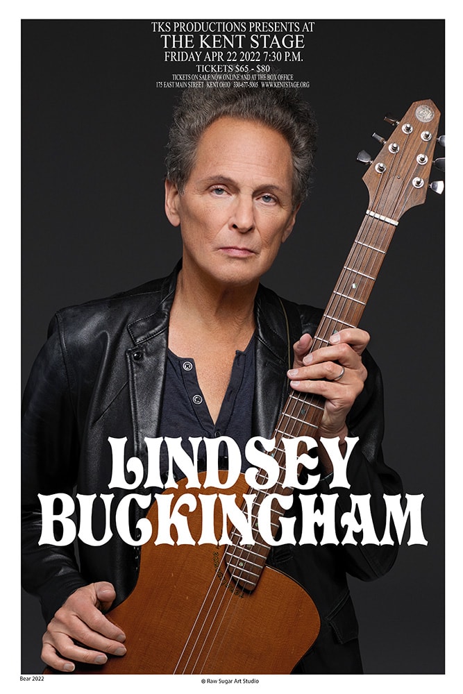 Lindsey Buckingham 2022 Kent Stage Concert Poster (Photo Version)