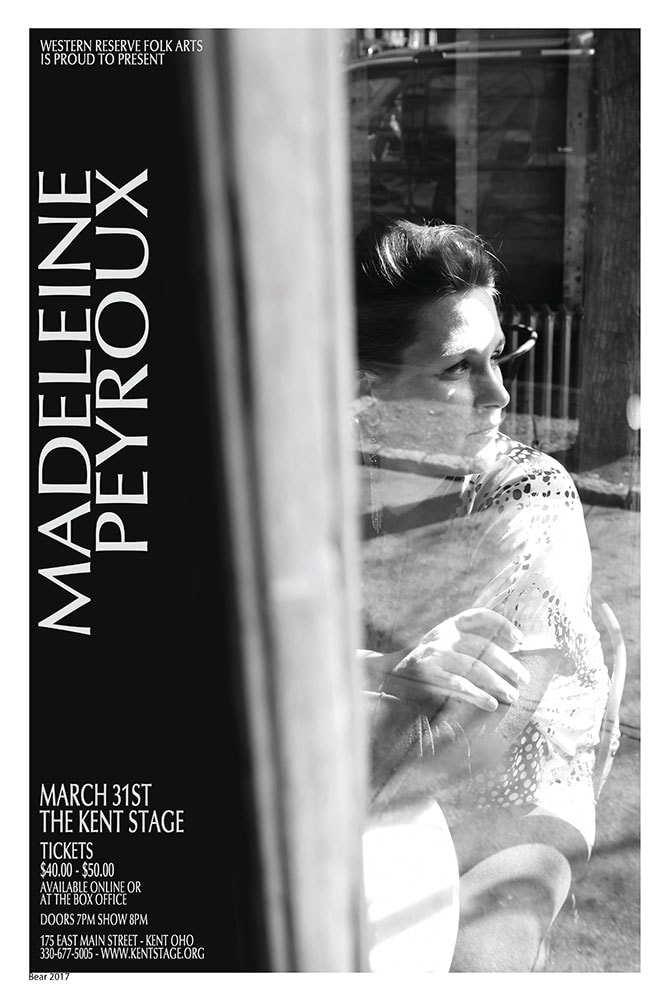 Madeleine Peyroux 2017 Kent Stage Concert Poster