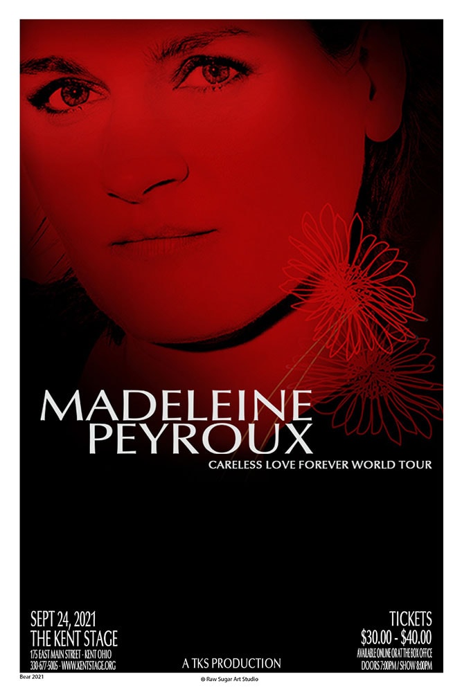 Madeleine Peyroux Careless Love Forever World Tour 2021 Kent Stage Concert Poster