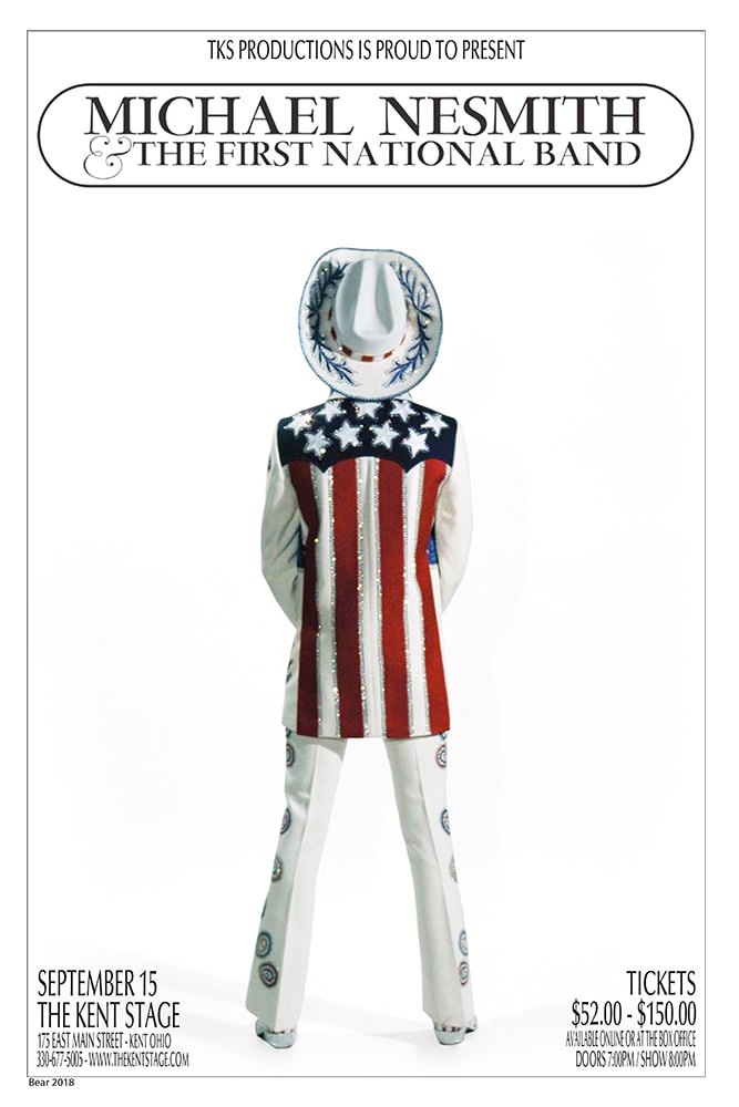 Michael Nesmith & The First National Band 2018 Kent Stage Concert Poster