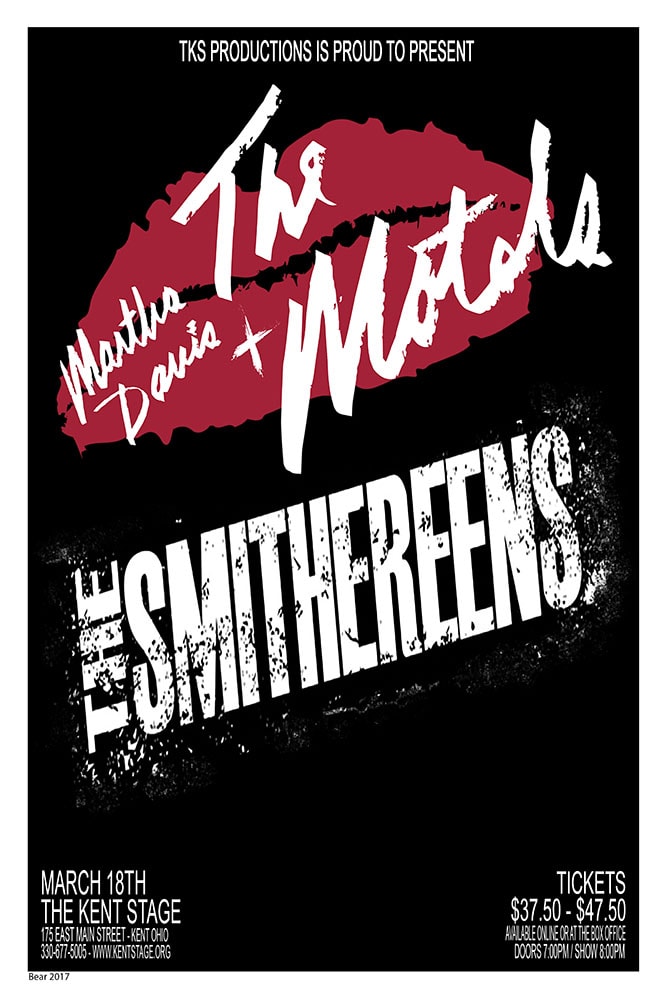 Martha Davis + The Motels / The Smithereens 2017 Kent Stage Concert Poster