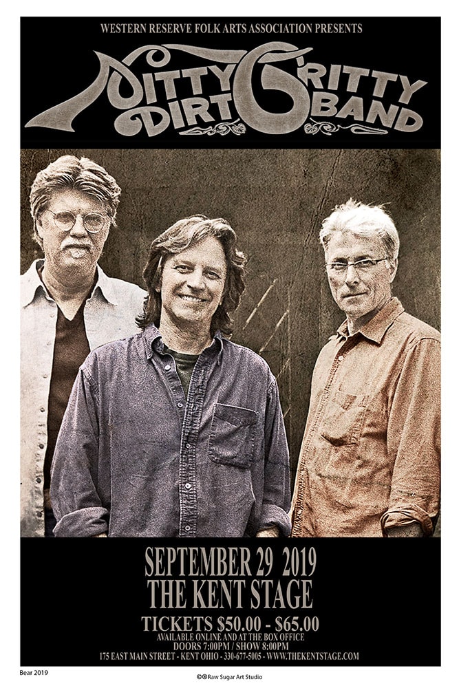 Nitty Gritty Dirt Band 2019 Kent Stage Concert Poster