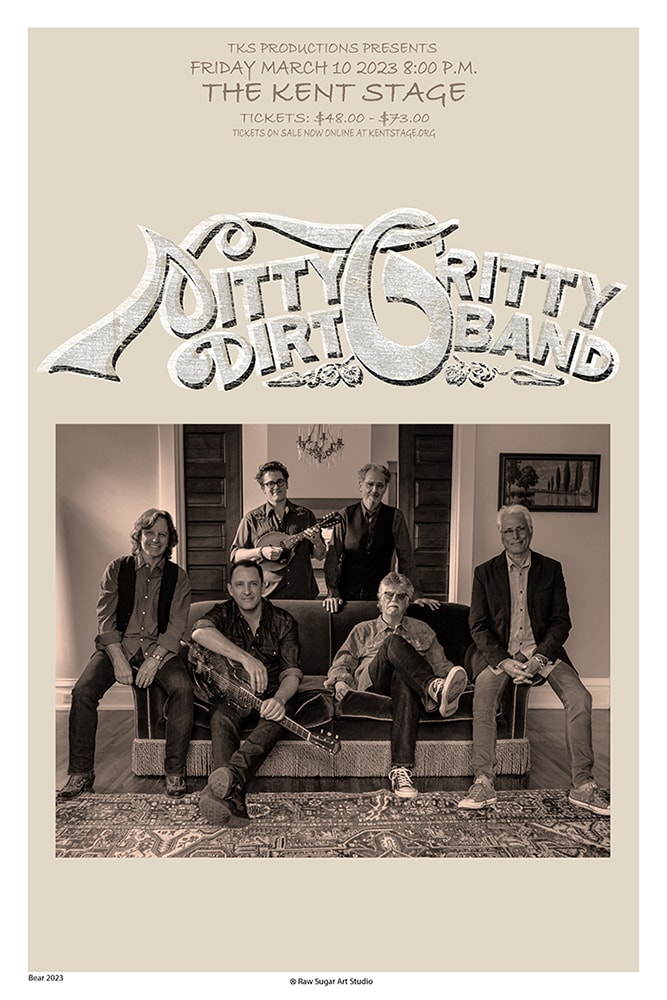Nitty Gritty Dirt Band 2023 Kent Stage Concert Poster
