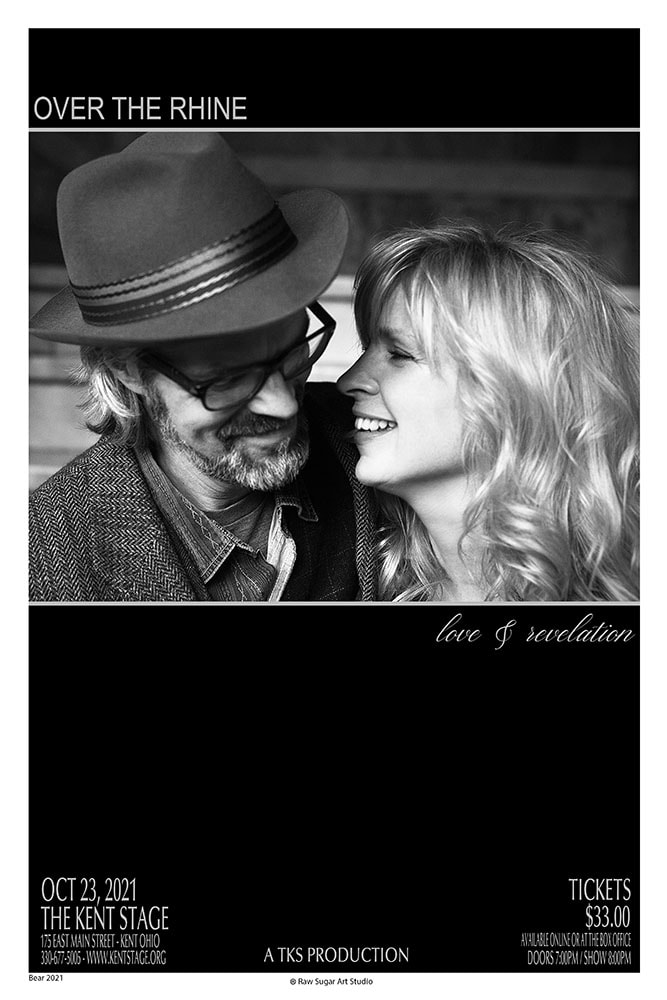 Over The Rhine Love & Revelation 2021 Kent Stage Concert Poster
