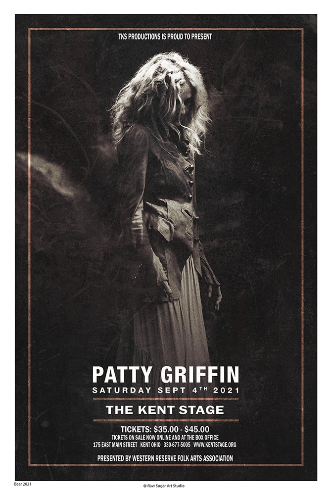 Patty Griffin 2021 Kent Stage Concert Poster