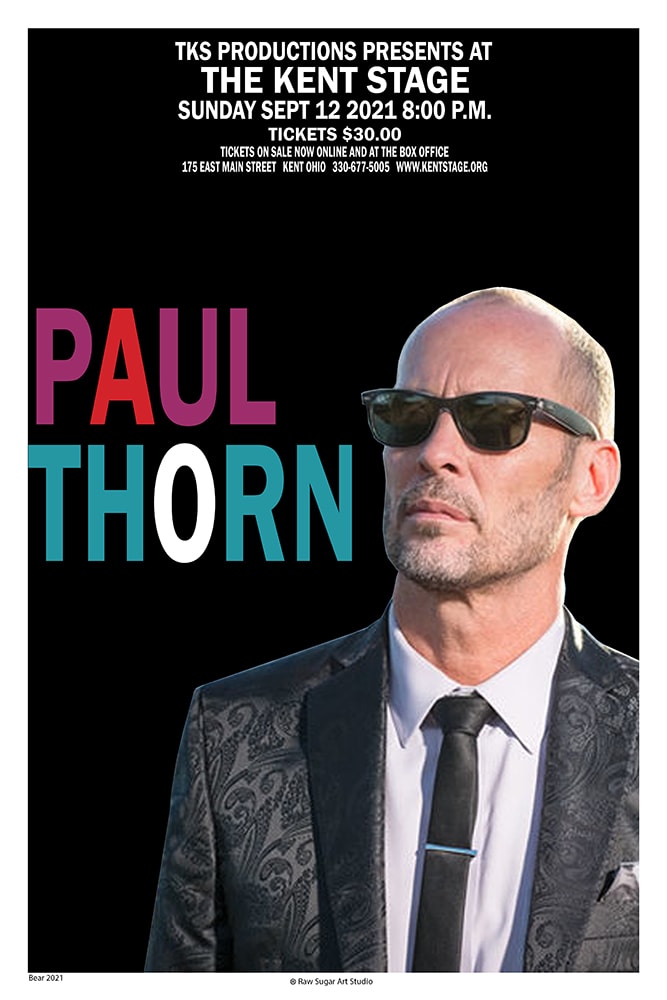 Paul Thorn 2021 Kent Stage Concert Poster