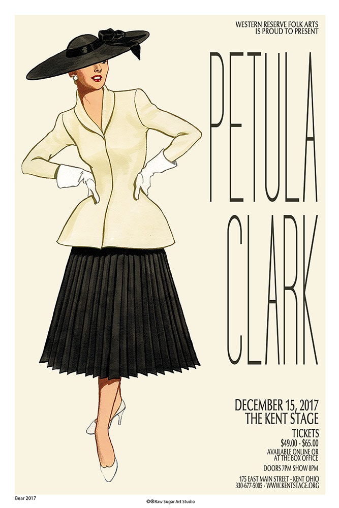 Petula Clark 2017 Kent Stage Concert Poster