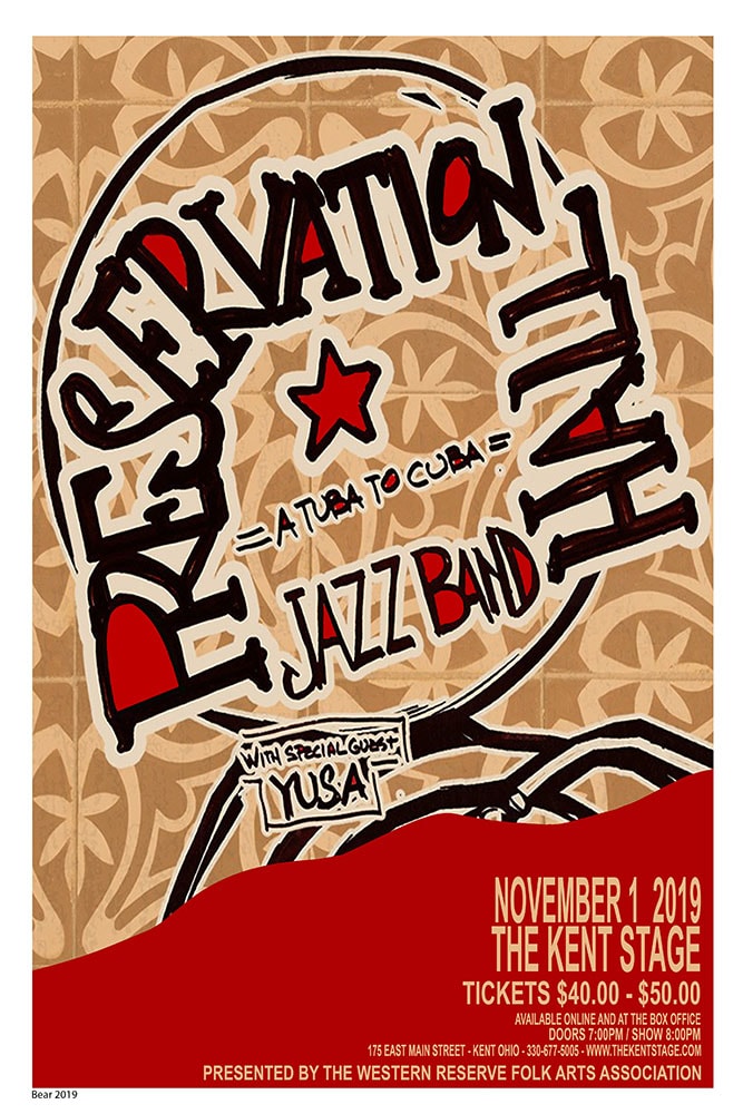 Preservation Hall Jazz Band 2019 Kent Stage Concert Poster