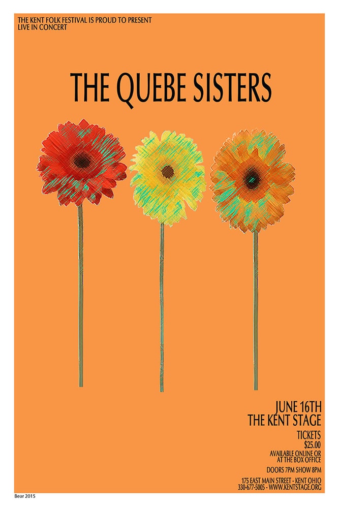 The Quebe Sisters 2015 Kent Stage Concert Poster