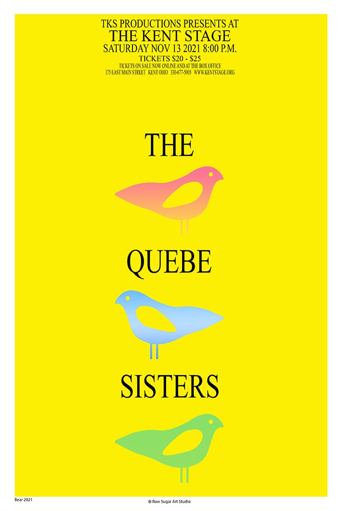 The Quebe Sisters 2021 Kent Stage Concert Poster