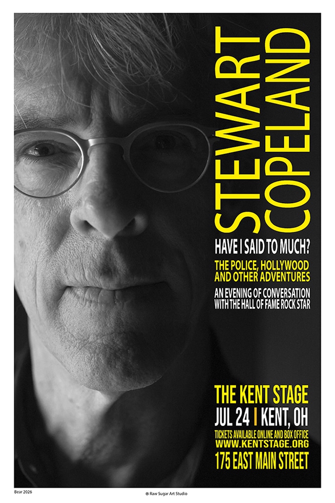Stewart Copeland 2026 Kent Concert Poster