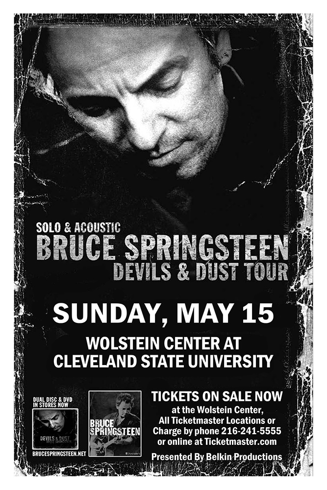 Bruce Springsteen concert poster